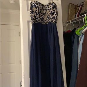 Navy Evening Gown